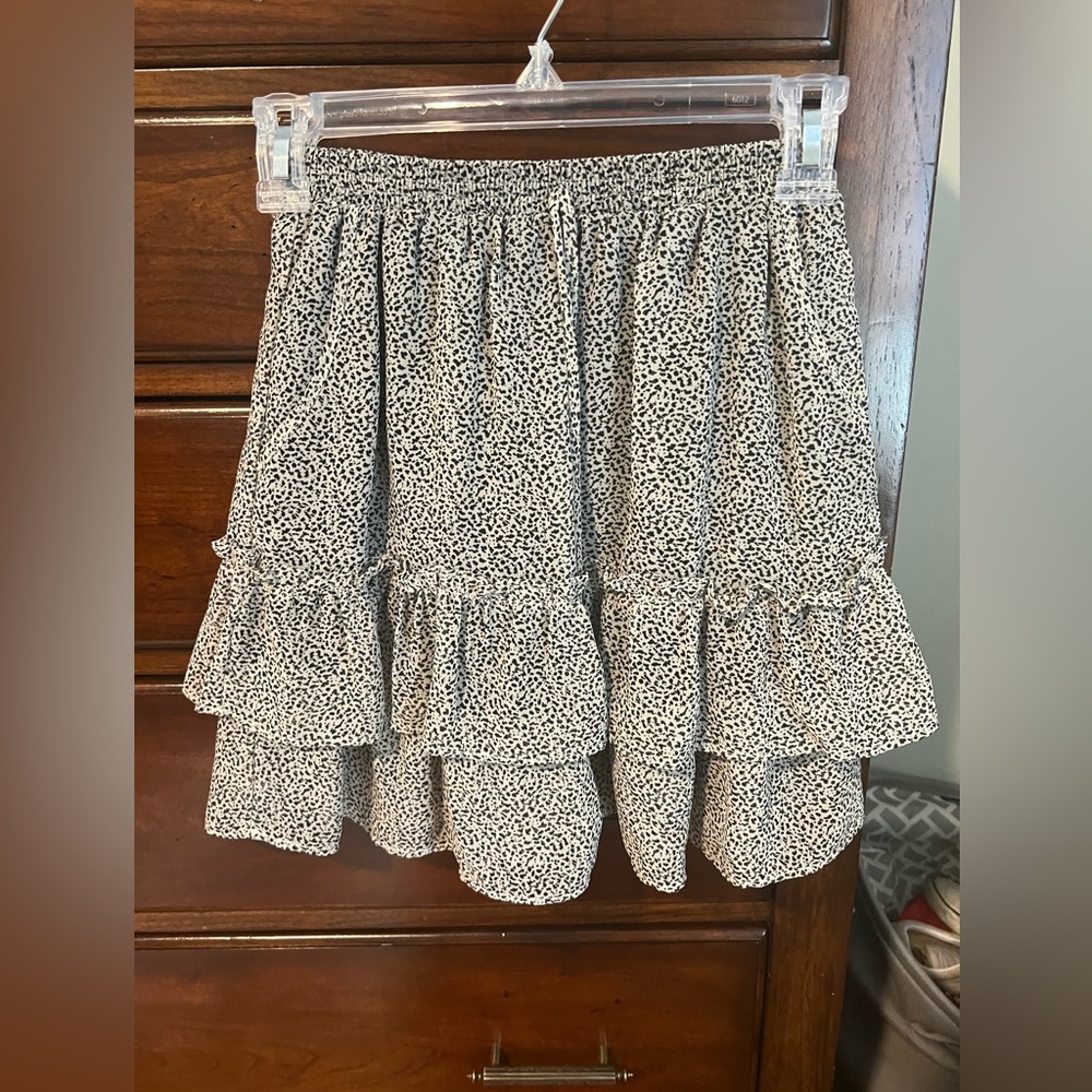 Sienna Sky Ruffle Mini Skirt